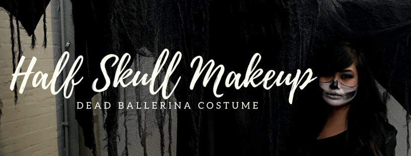 Half Skull Makeup / Dead Ballerina Halloween Costume