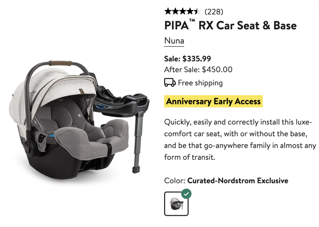 Nuna Pipa RX Car Seat